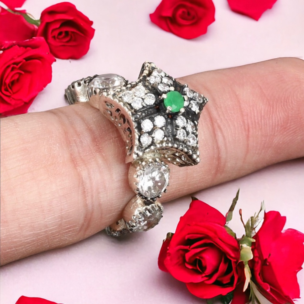 Unique Solid Sterling Silver Ring - image 2